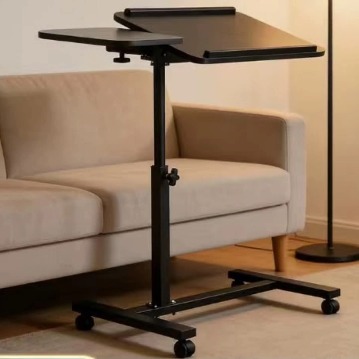 Adjustable Height Laptop Stand Table