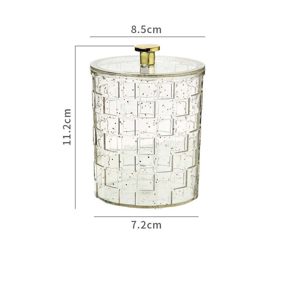 Decorative Acrylic Cotton Swab and Cosmetic Storage Box