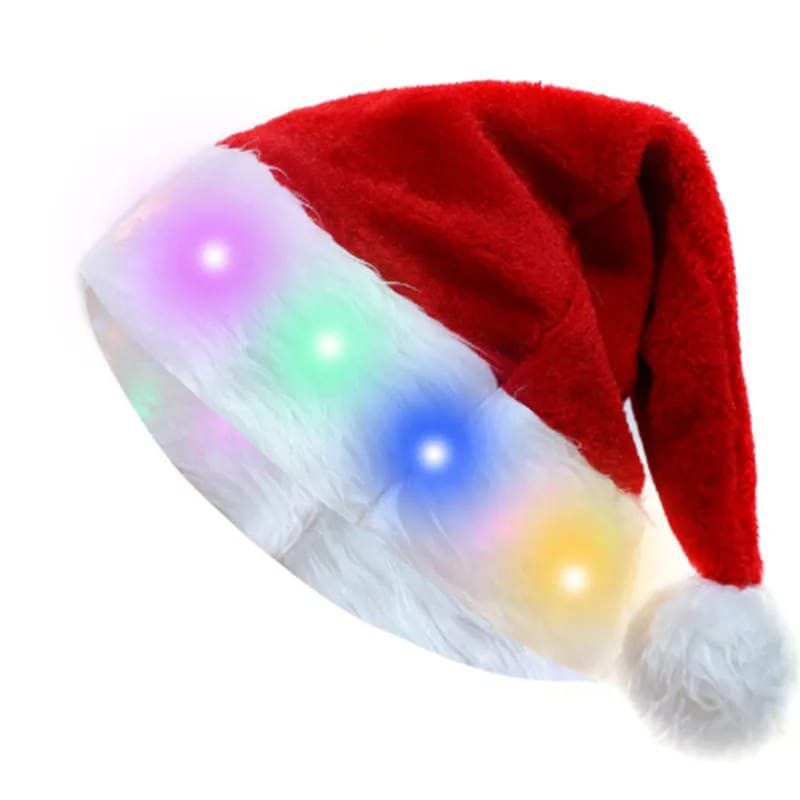 Christmas Santa Hat With LED Lights