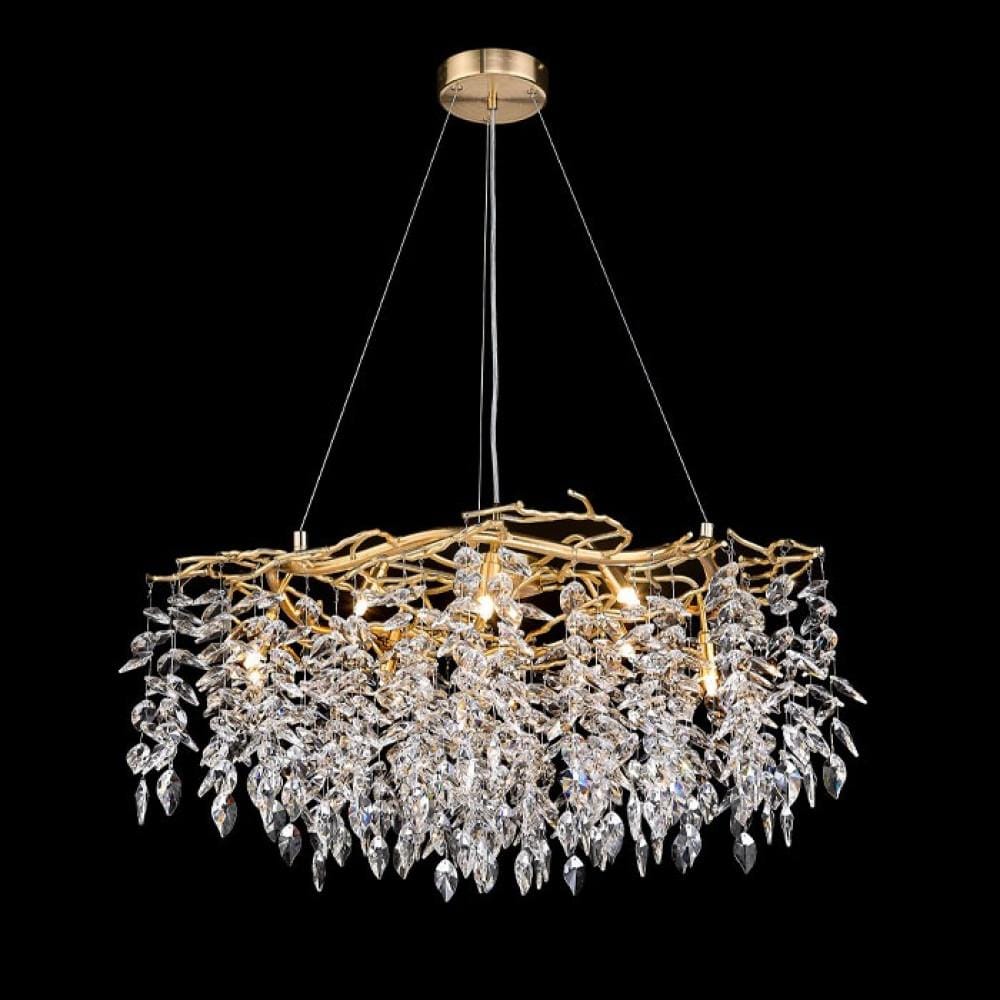 Crystal dandelion chandelier with 8 bulbs