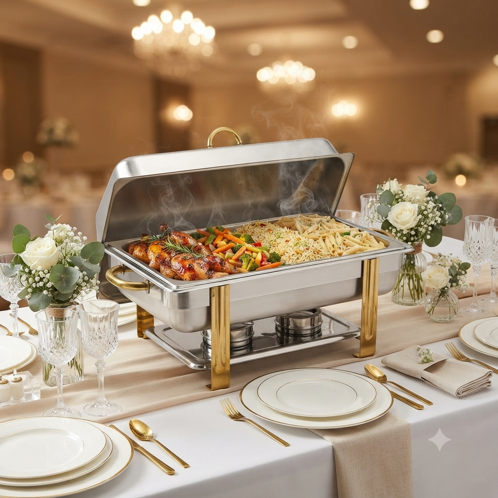 Signature 9.0 Ltr Chaffing Dish with
Double Compartment
CS-WH-8331G