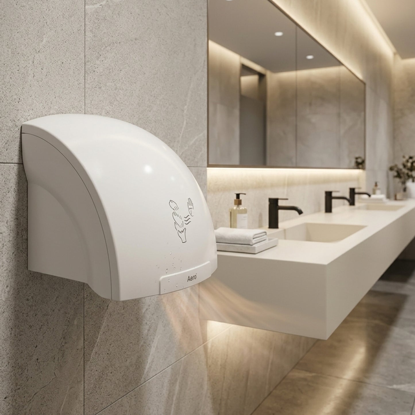 Automatic Wall-Mounted Hand Dryer