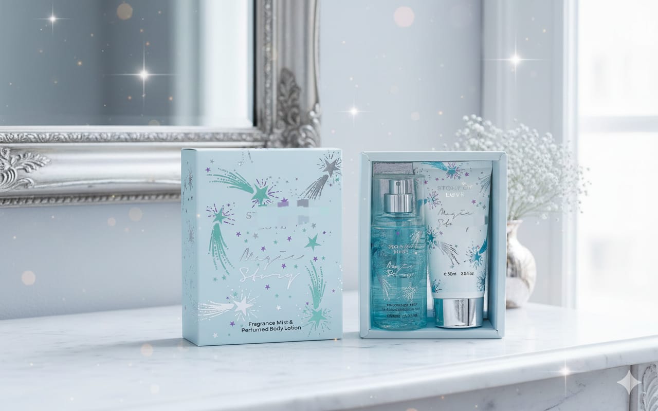 Ladies Perfumed Body mist + Perfumed Body lotion Set