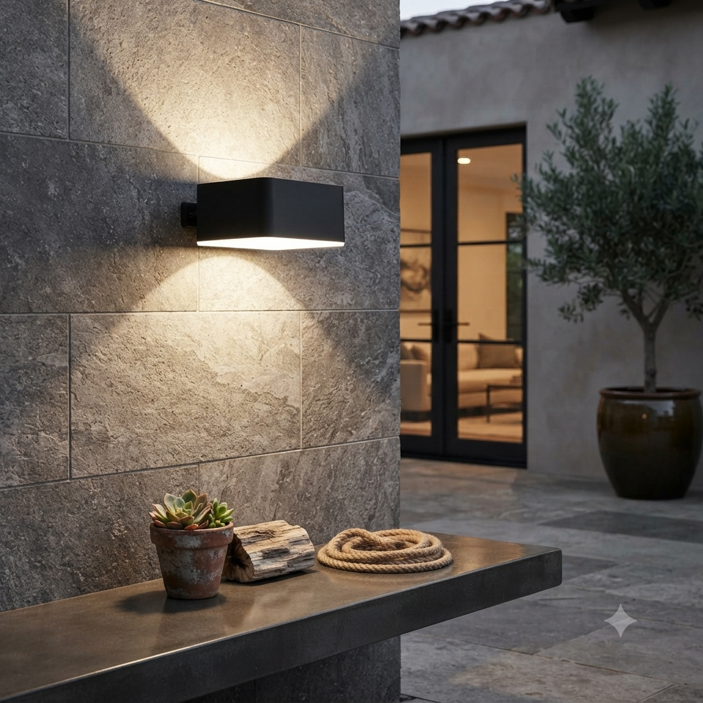 Philips LED Solar Wall Light Square 200 Lumen Vynce -25091