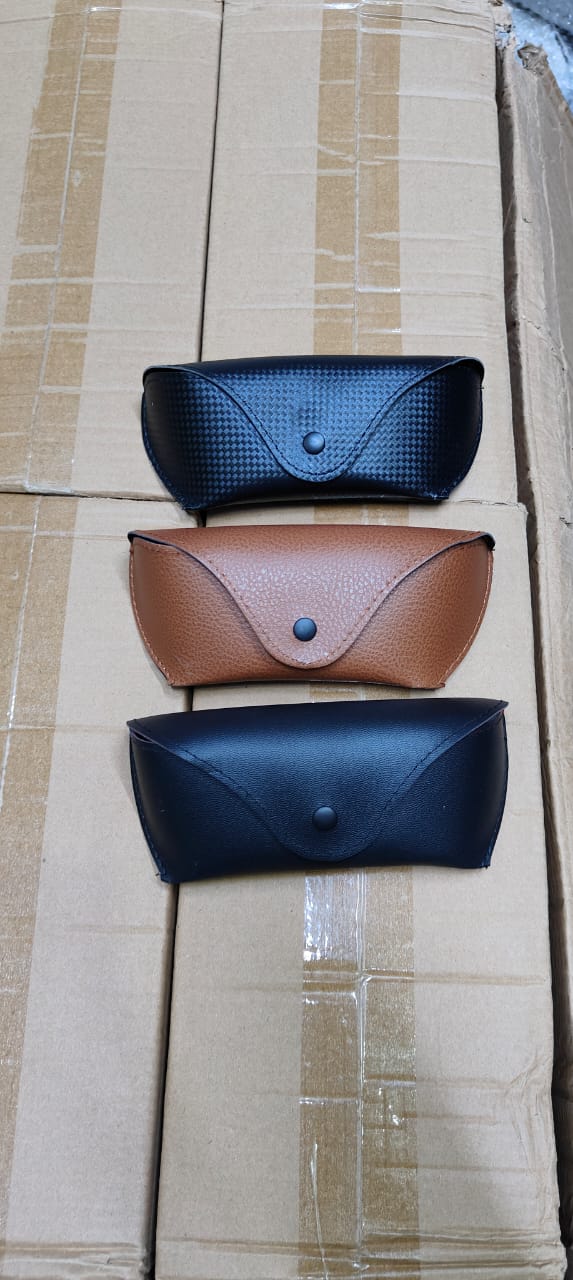 Leather sunglasses case