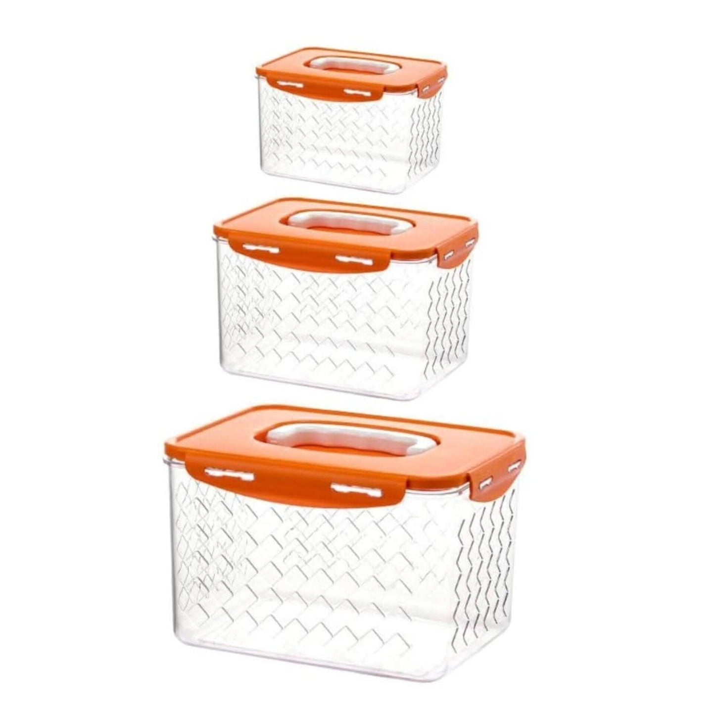 3pcs acrylic fridge containers