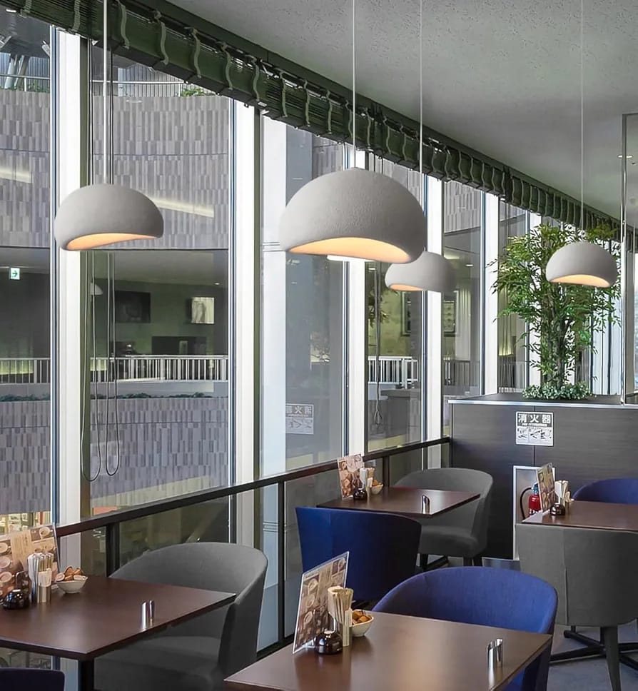 Nest shaped pendant light