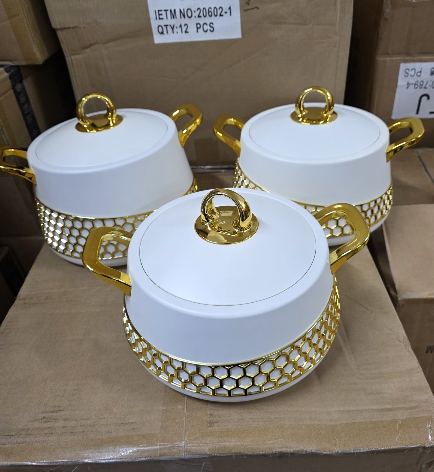 3pc Food warmers casserole hotpots