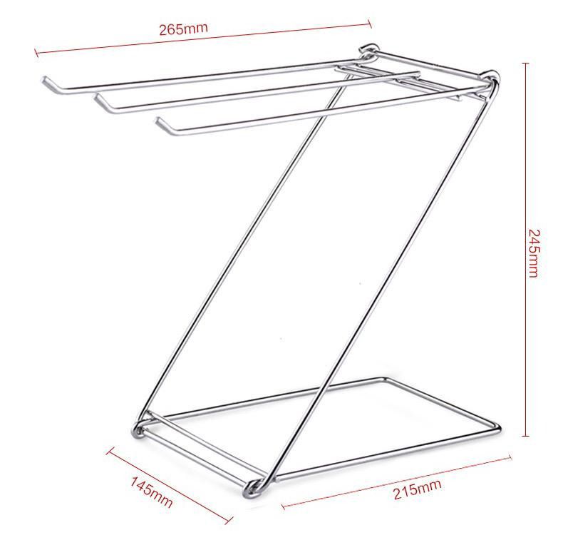 Stainless steel dish cloth/ towel rack gha
