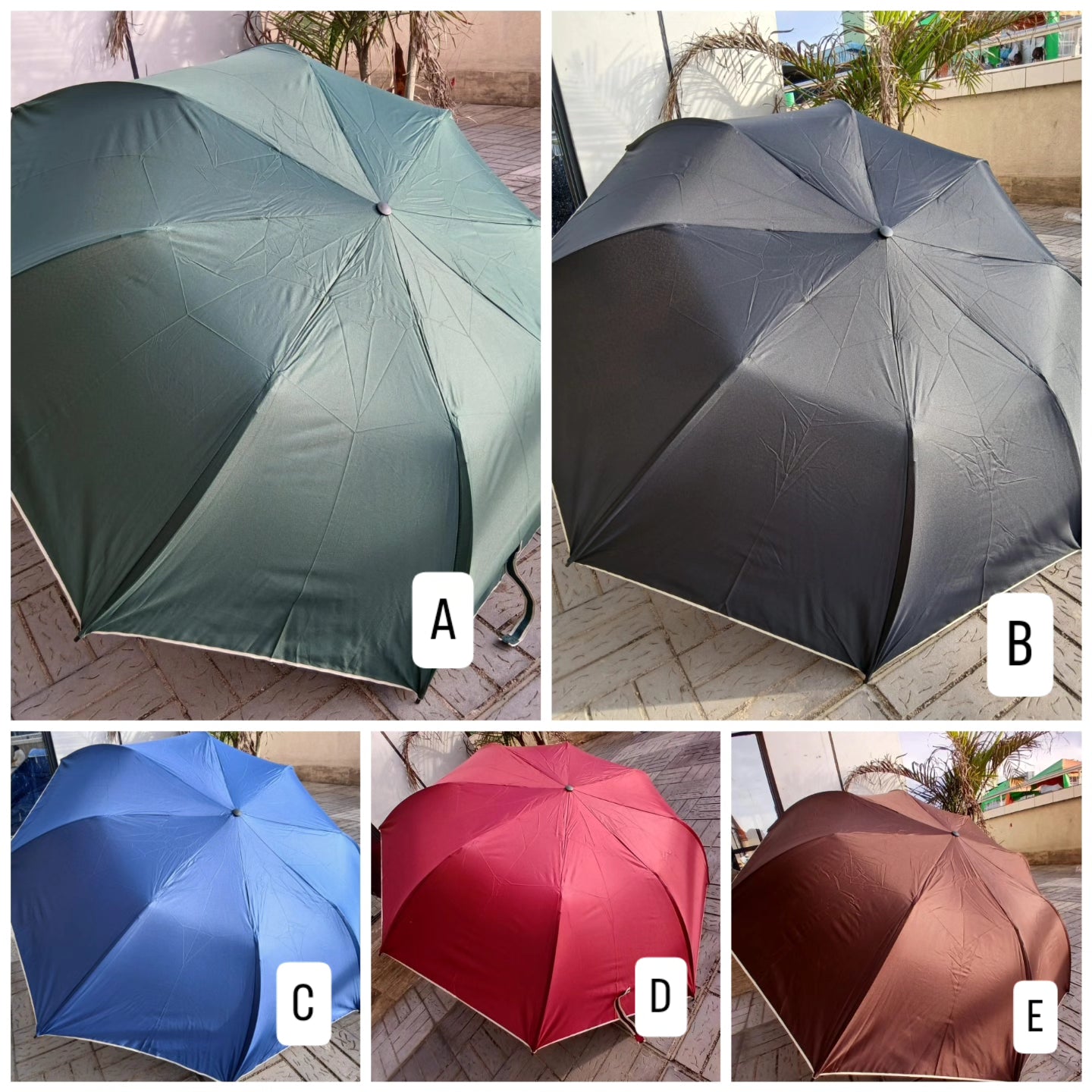 Foldable large umbrella