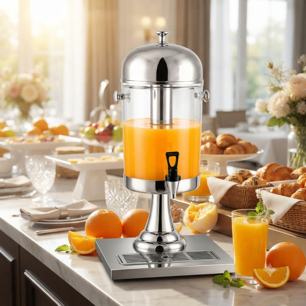 8 Ltr Stainless Steel Single Bowl Juice Dispenser