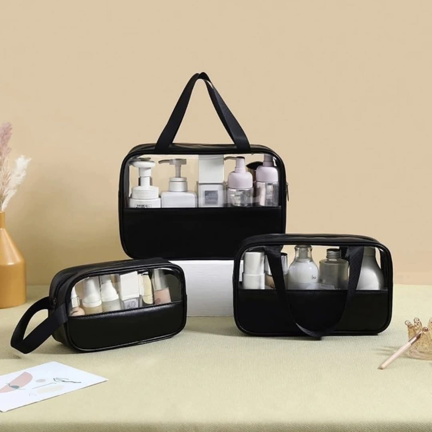 3 Piece Travel Wash Bag Set