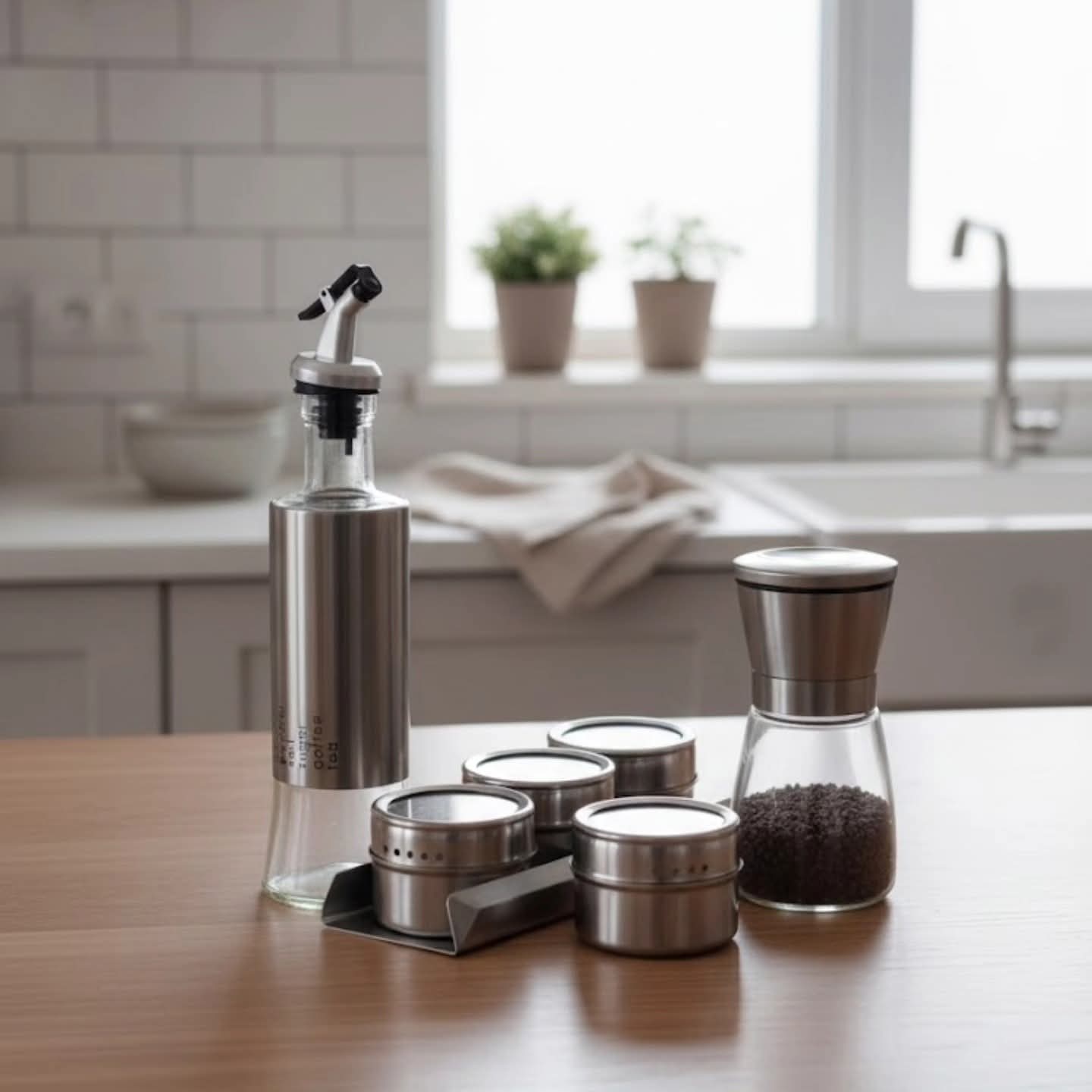 Oil and spice kitchen set