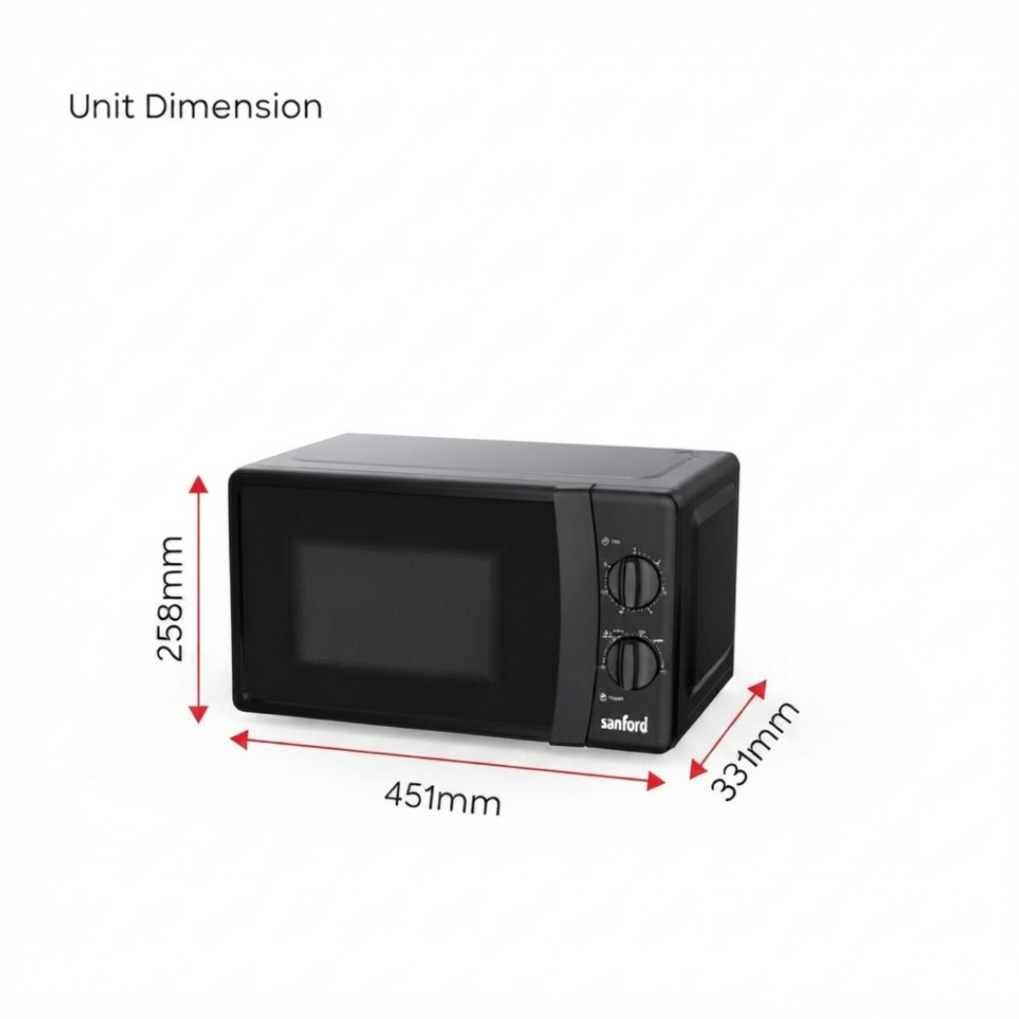 Sanford Microwave Oven 20L With Defrost Function and Timer - SF5629MO