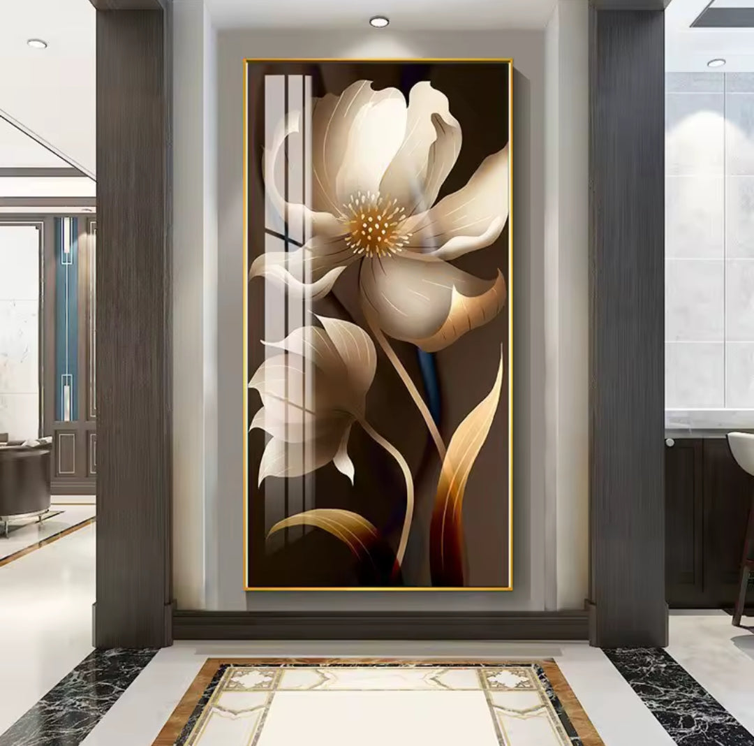Crystal Porcelain Painting with Aluminum Frame