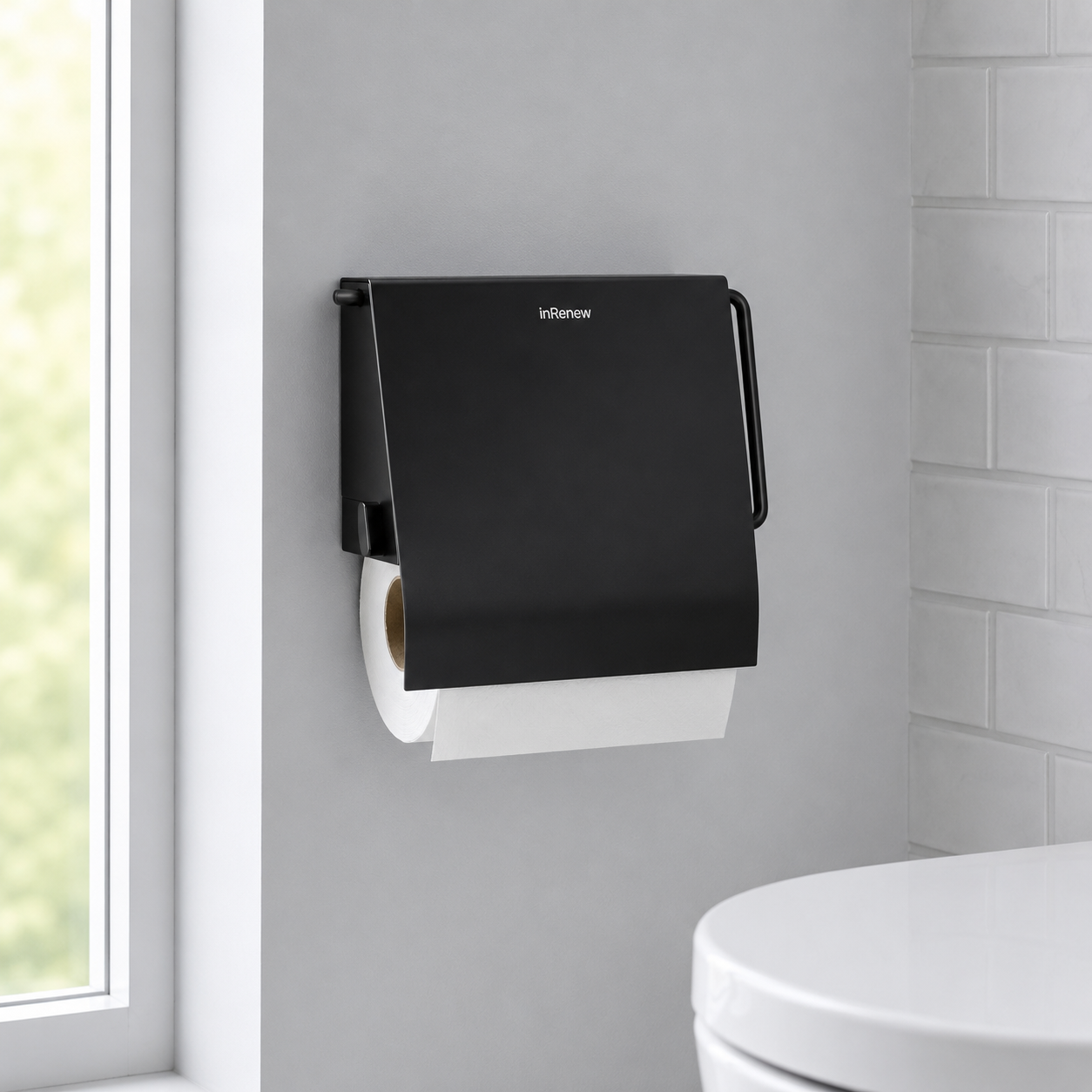 Brabantia Toilet Roll Holder Matt Black 16383/108600