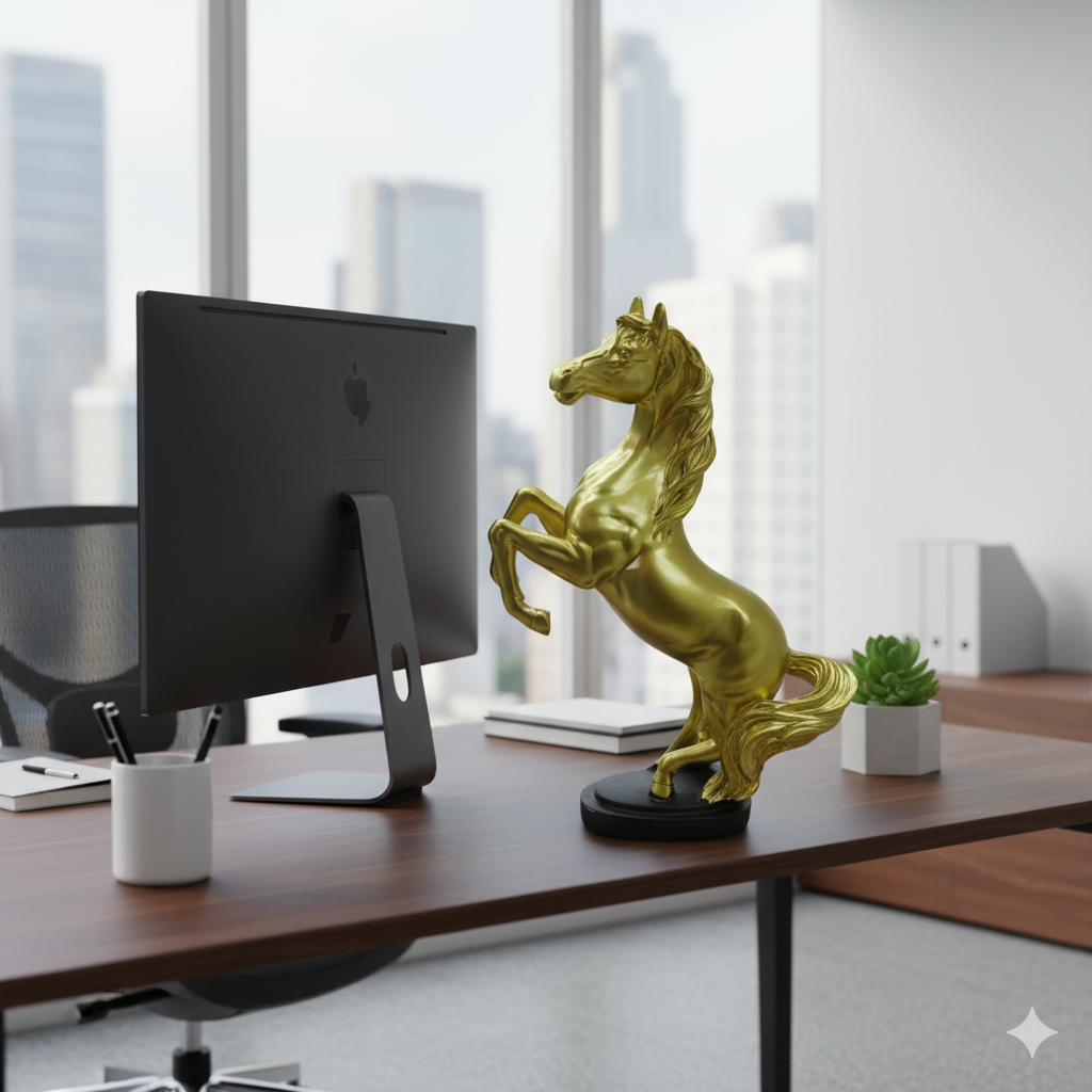 Horse ceramic decor figurine statue