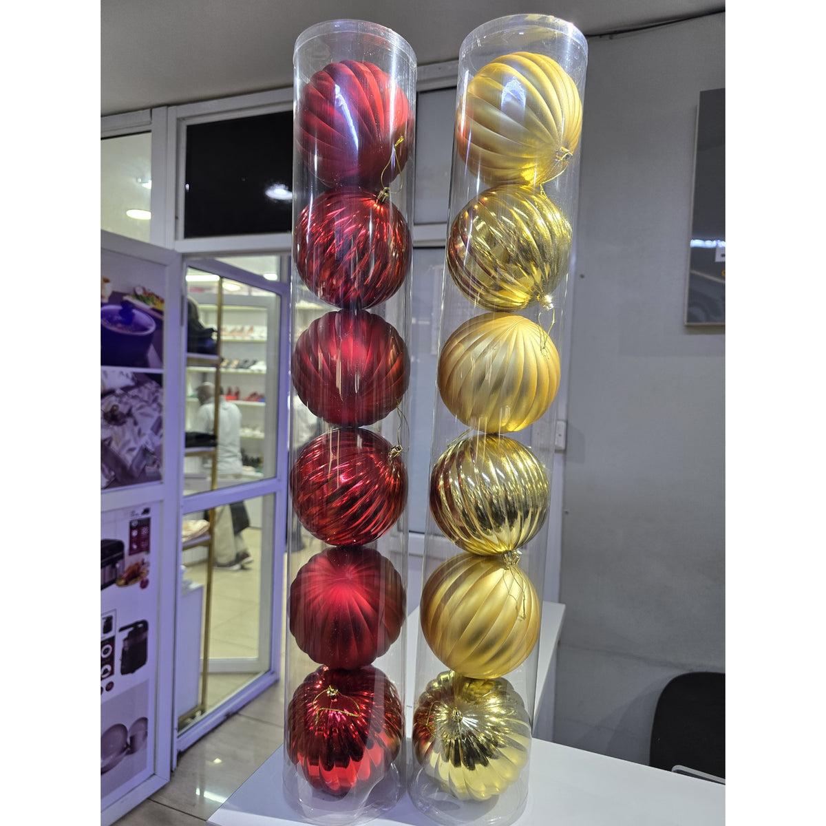 12cm 6Pcs Christmas Baubles Set
