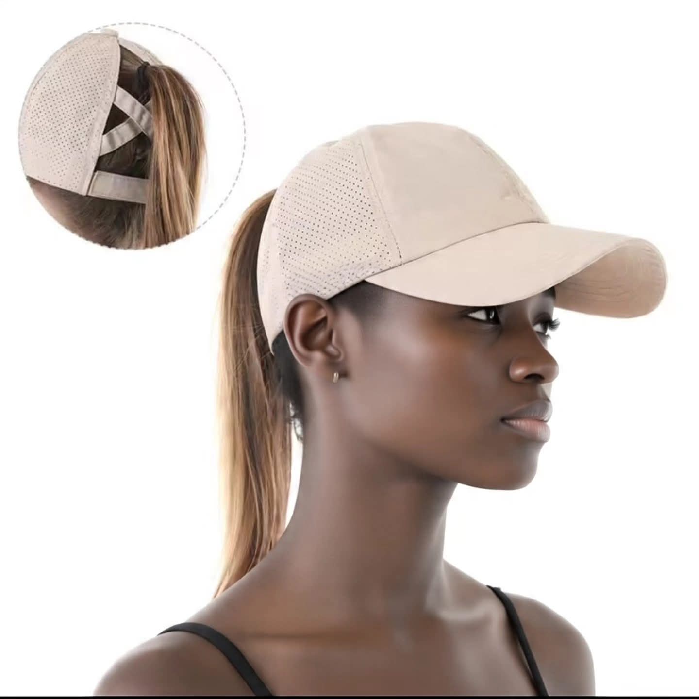 Summer Cross Ponytail Cap