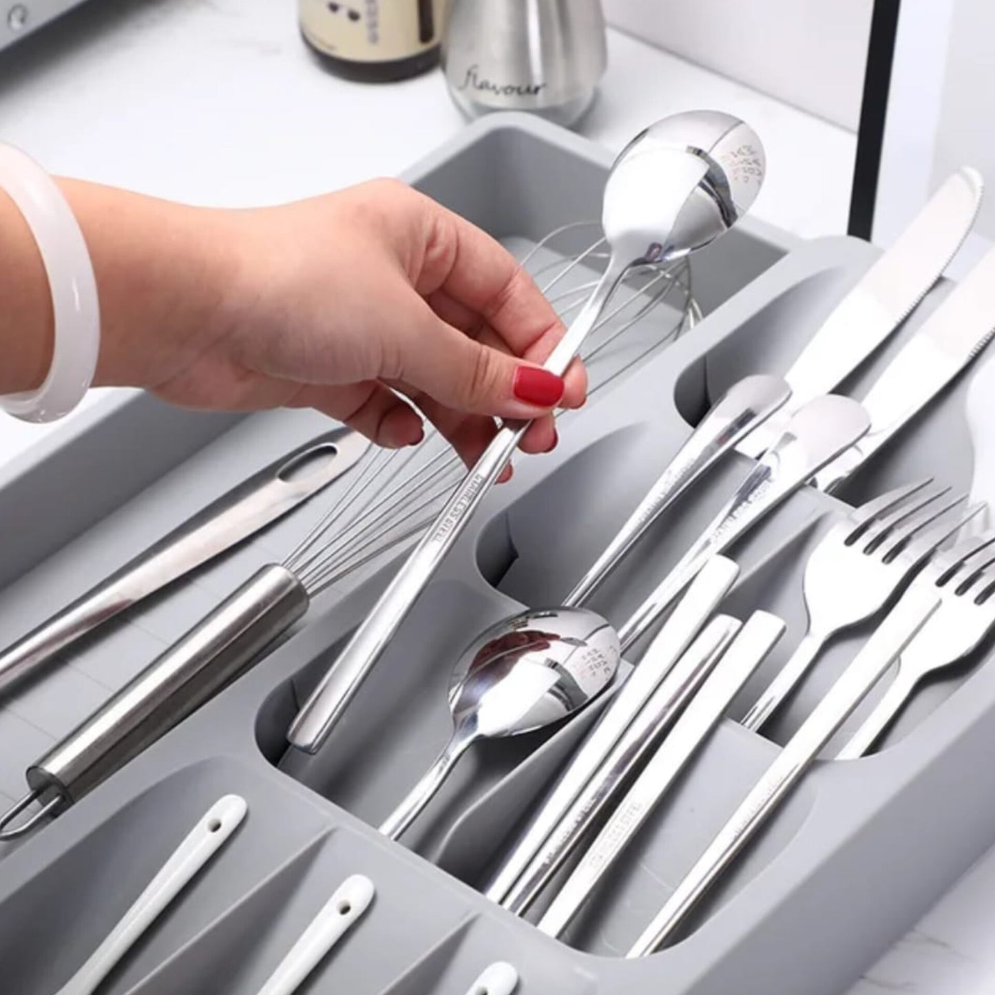 Expandable Drawer Cutlery organizer