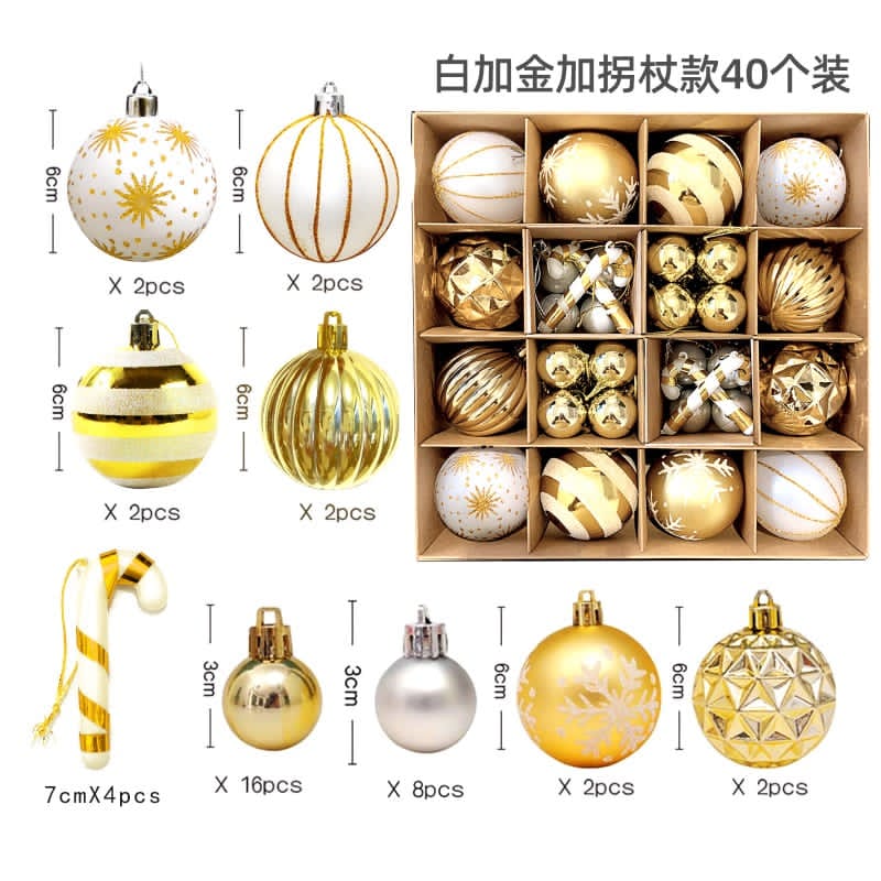40pc Christmas Balls