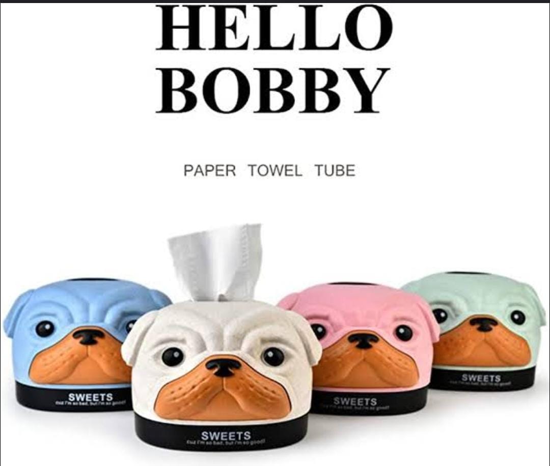 Pug Dog Tissue Box Dispenser
