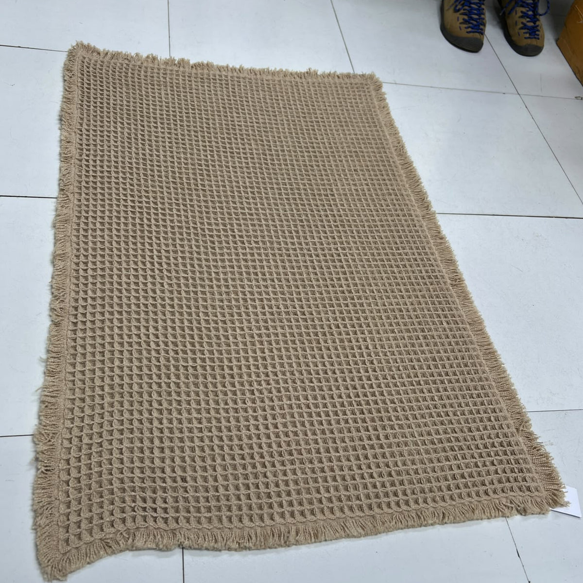 60*90 Cm Waffle Bathroom Door Mat |Door Rug| Boho Carpet