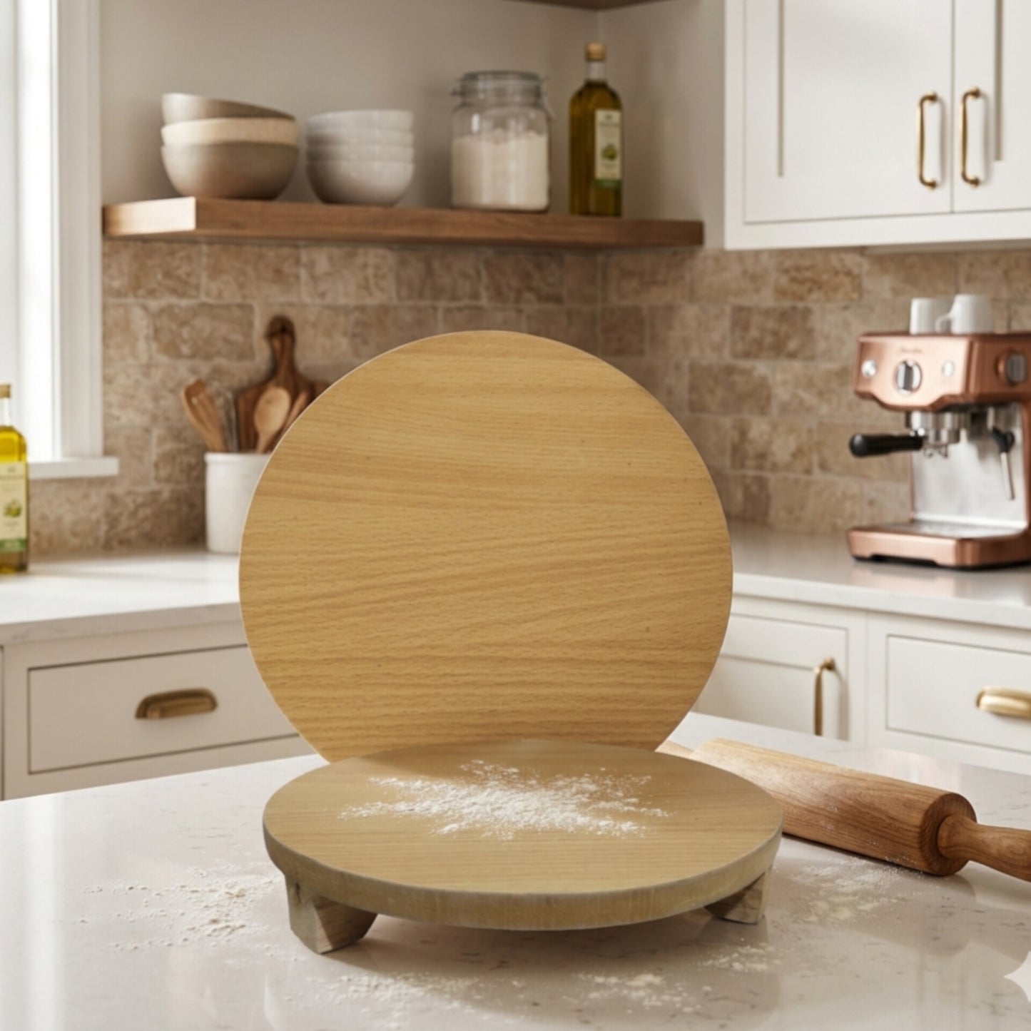 Wooden Chapati Rolling Board Gha