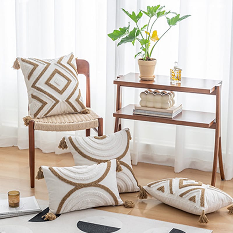 Boho Throw Pillow Covers with Tassels 30*50 cm