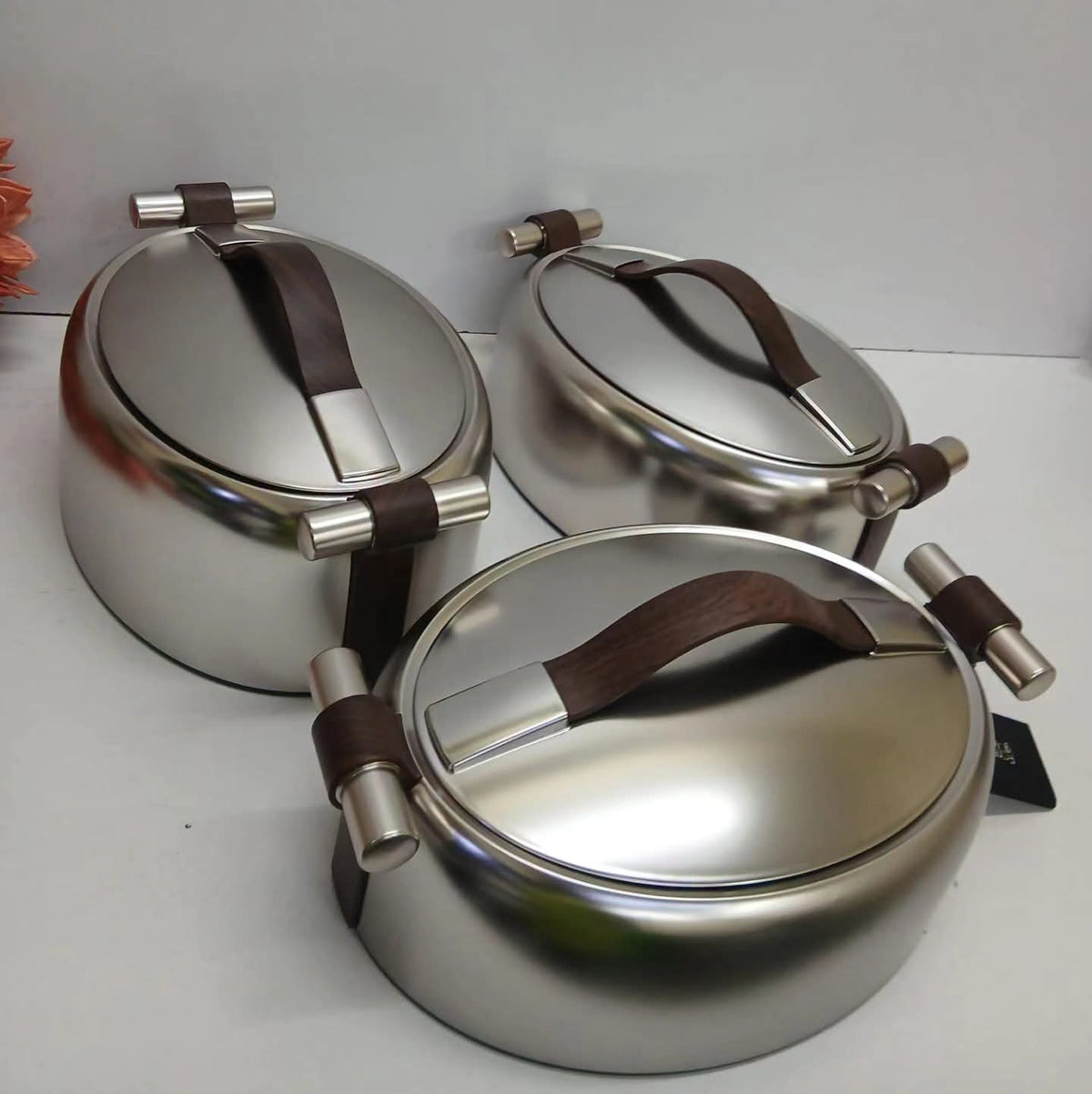 3Pcs Stainless Steel Insulated Hotpot Food Warmers Set