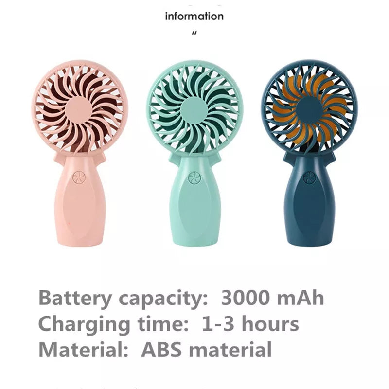 High Quality USB Rechargeable Portable Handheld and Desktop Mini Fan