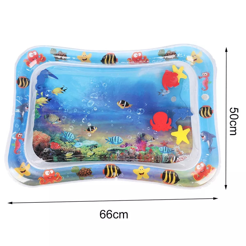 Inflatable sensory baby tummy roller mat