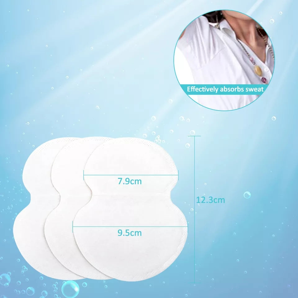 40 Disposable White Underarm Sweat Pads