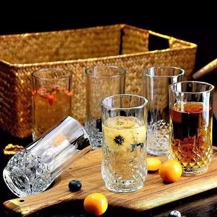 6Pc water juice glasses