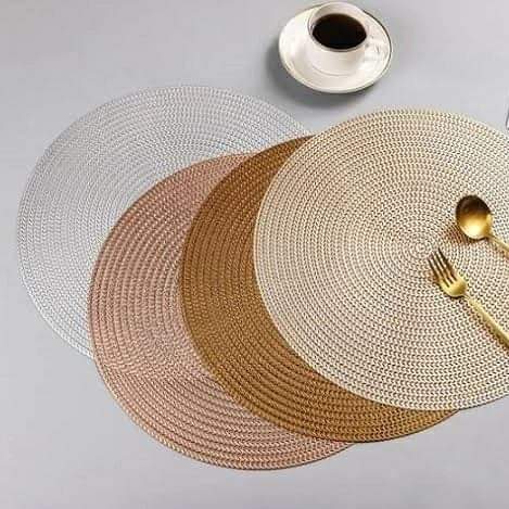 Woven PVC Table Mat Set