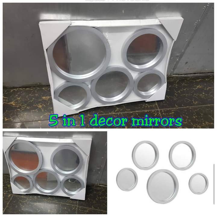 Five in One Hexagon Wall Mirror Set