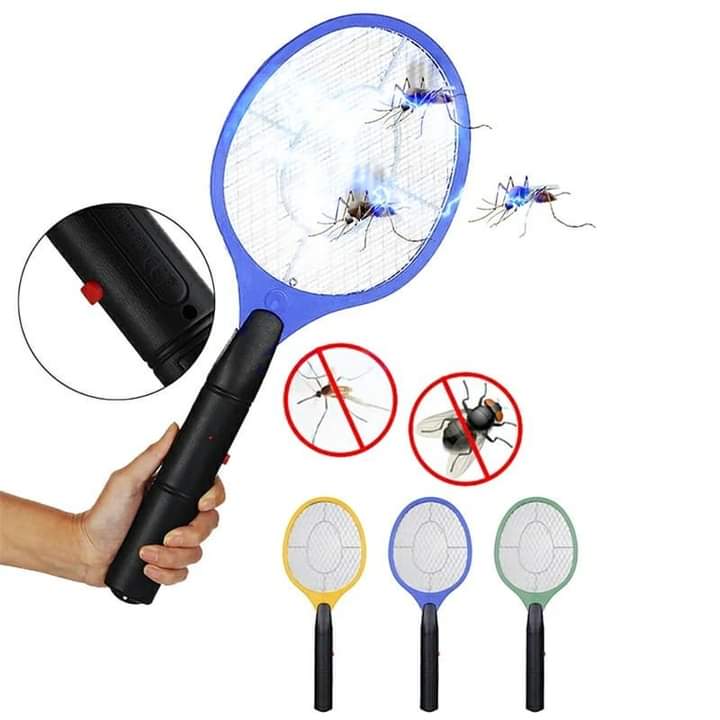 Rechargeable Electric Mosquito and Fly Swatter Racket