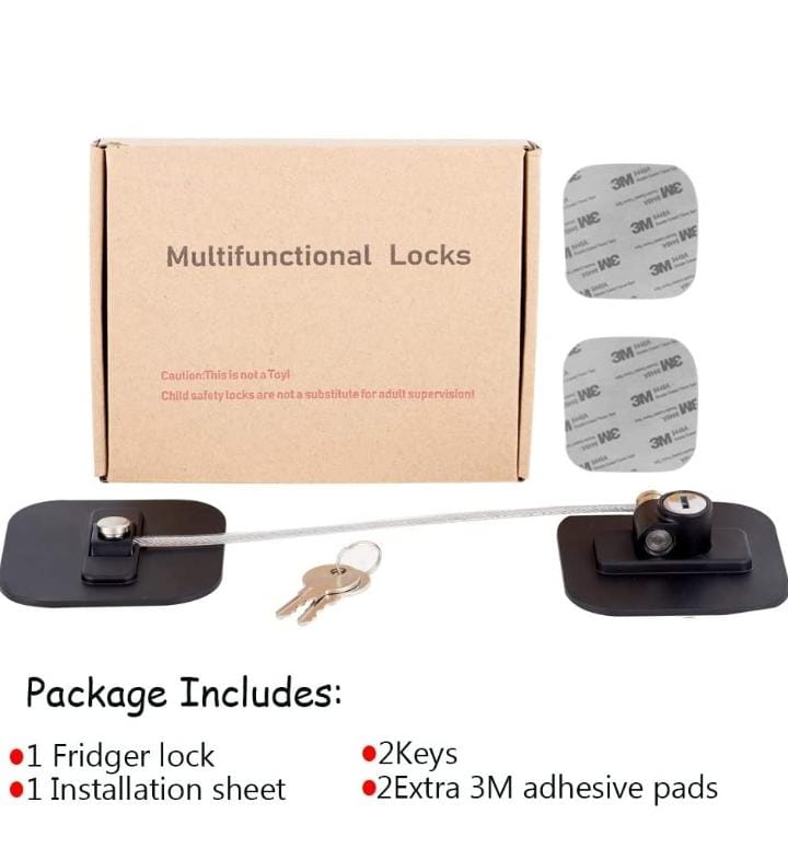 Lock & Key Children Fridge Safety Lock