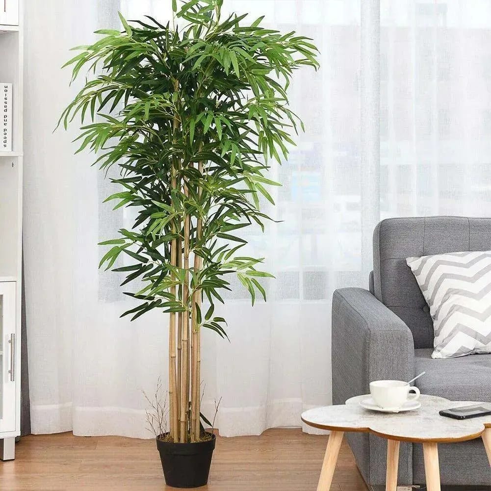 A lifelike real-touch bamboo artificial plant available in 160cm, 180cm, and 210cm sizes