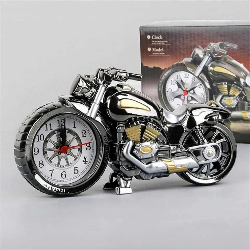 Creative Retro Motorcycle Vintage Alarm Clock