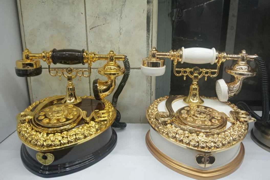 Vintage Telephone Music Box and Jewelry Holder