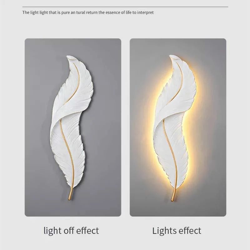 Minimalist Nordic Creative Feather Light