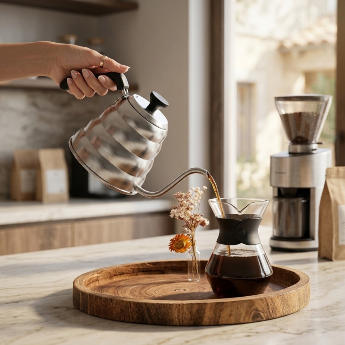 1.2L Stainless Steel Coffee Kettle