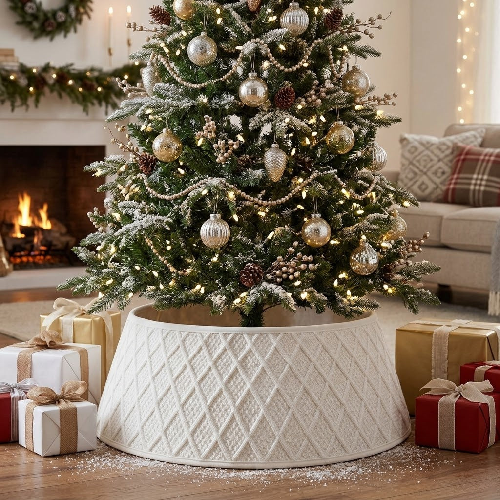 Plush Christmas Tree Skirt 72cm