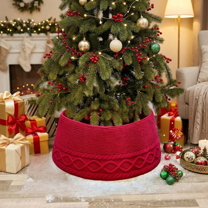 Knitted Christmas Tree Collar Skirt 72cm