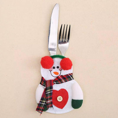 6Pc Christmas Cutlery Holders