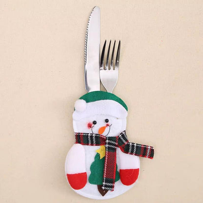 6Pc Christmas Cutlery Holders