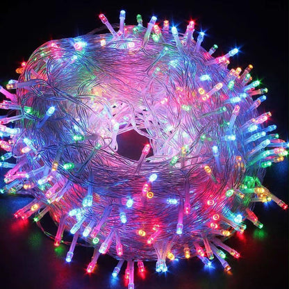 10M LED Multi Coloured Warm Christmas Fairy String Lights