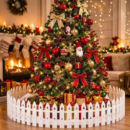 120cm White Christmas Tree Fence