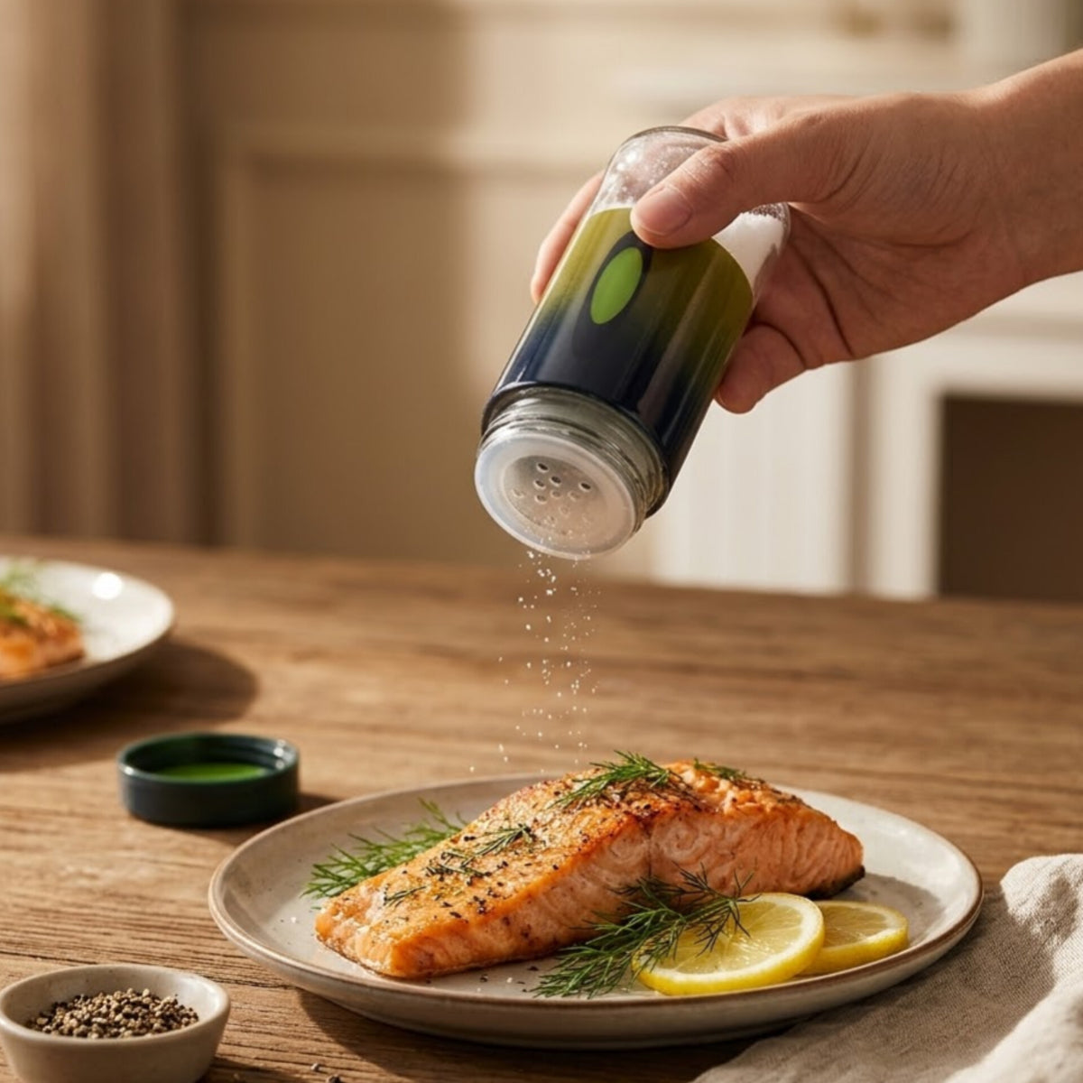 Rainbow Glass Salt Shaker